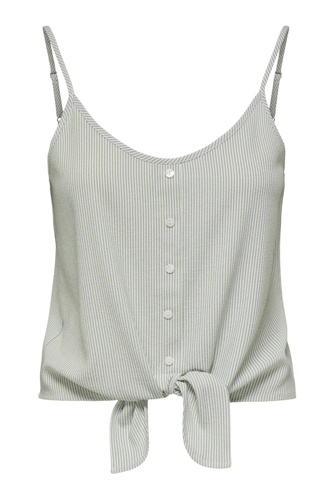 ONLLECEY SL KNOT SINGLET NOOS WVN 15299191 CLOUD DANCER/W LILY PAD